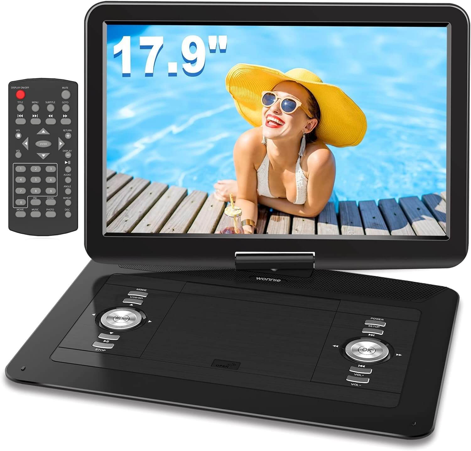 WONNIE Portable DVD CD Player