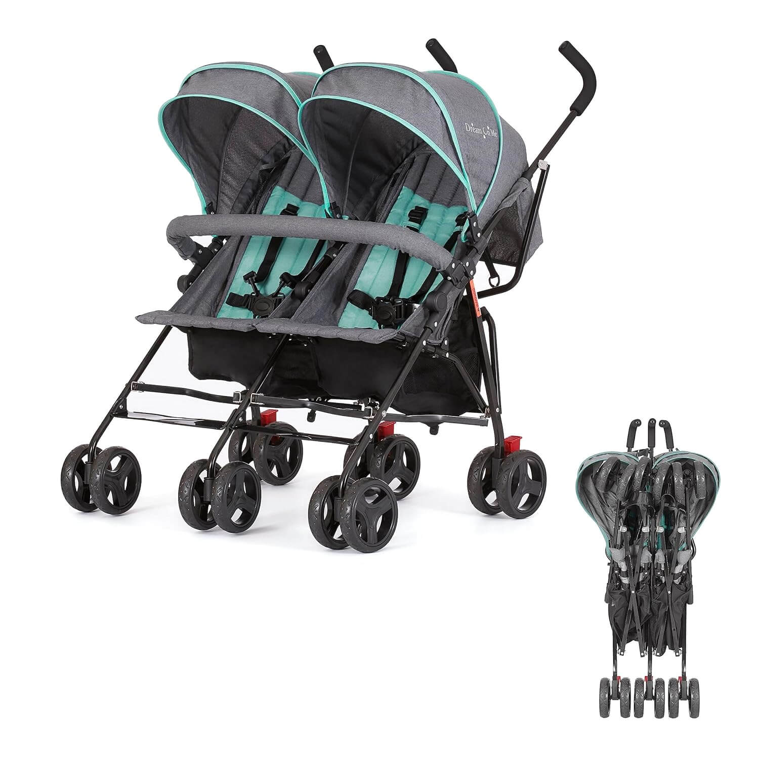 Dream On Me Volgo Twin Umbrella Stroller