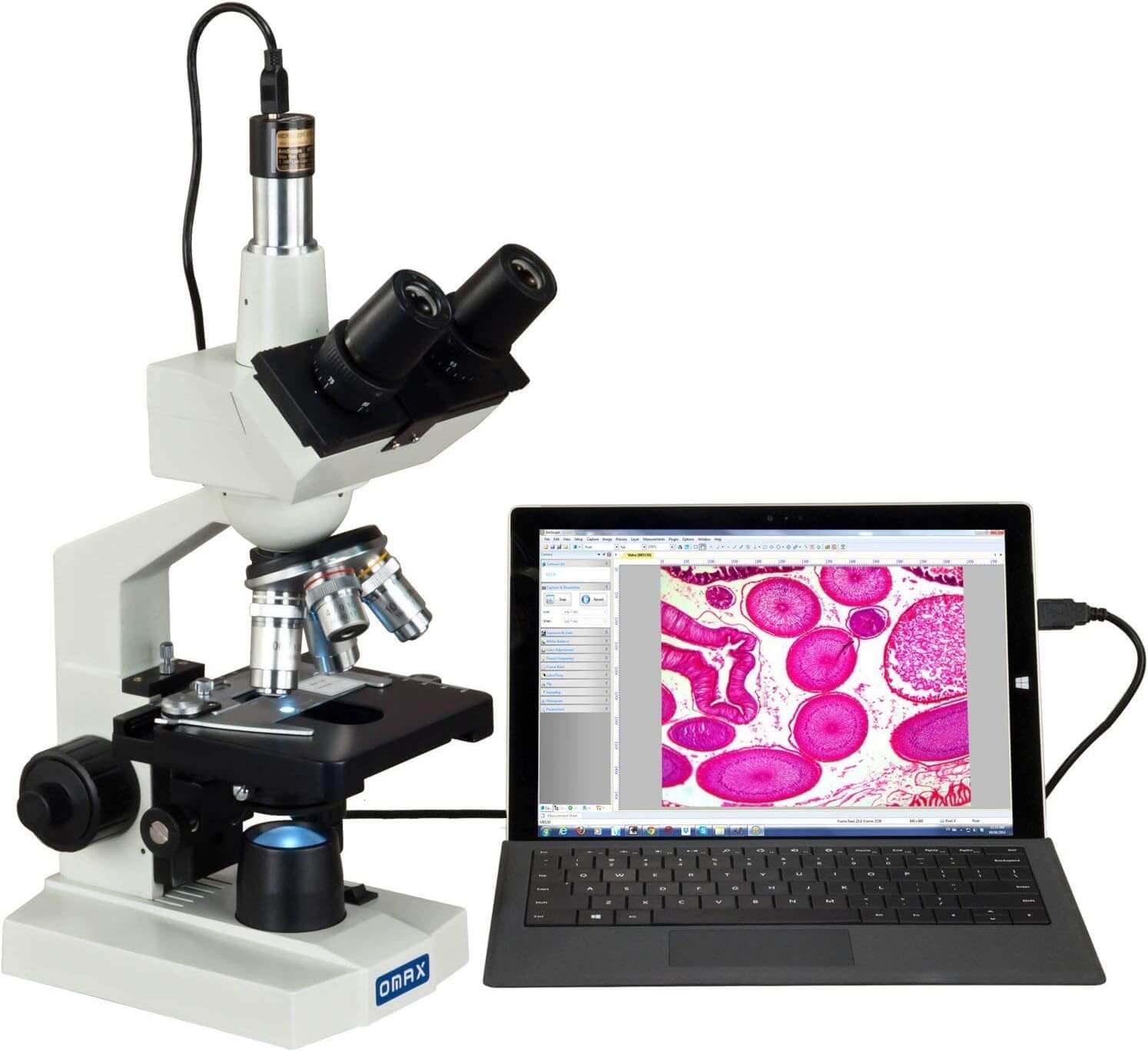 OMAX Binocular Compound Microscope