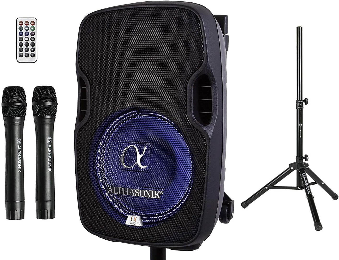 Pair Alphasonik All in one 8 inches Powered 800W