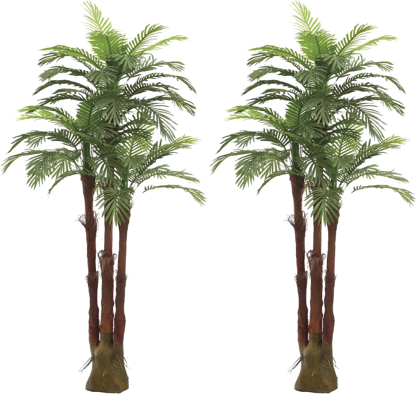 Top 5 Best Artificial Palm Tree AMERIQUE Pair Gorgeous 6 Feet Triple Tropical