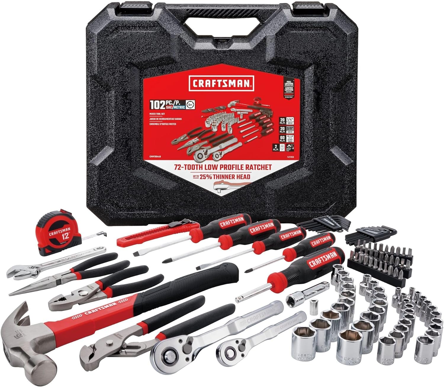 CRAFTSMAN 102 Piece Tool Kit for Home and Car