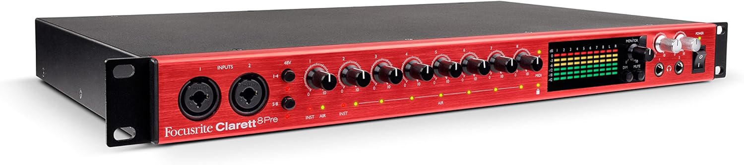 Focusrite Clarett 8Pre 18×20