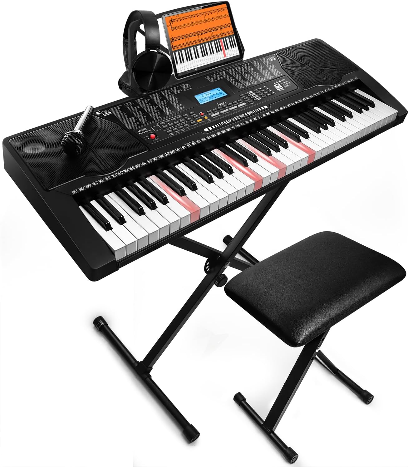 Top 5 Best Portable Keyboard Piano JIKADA 61 Key Portable Electronic Keyboard Piano