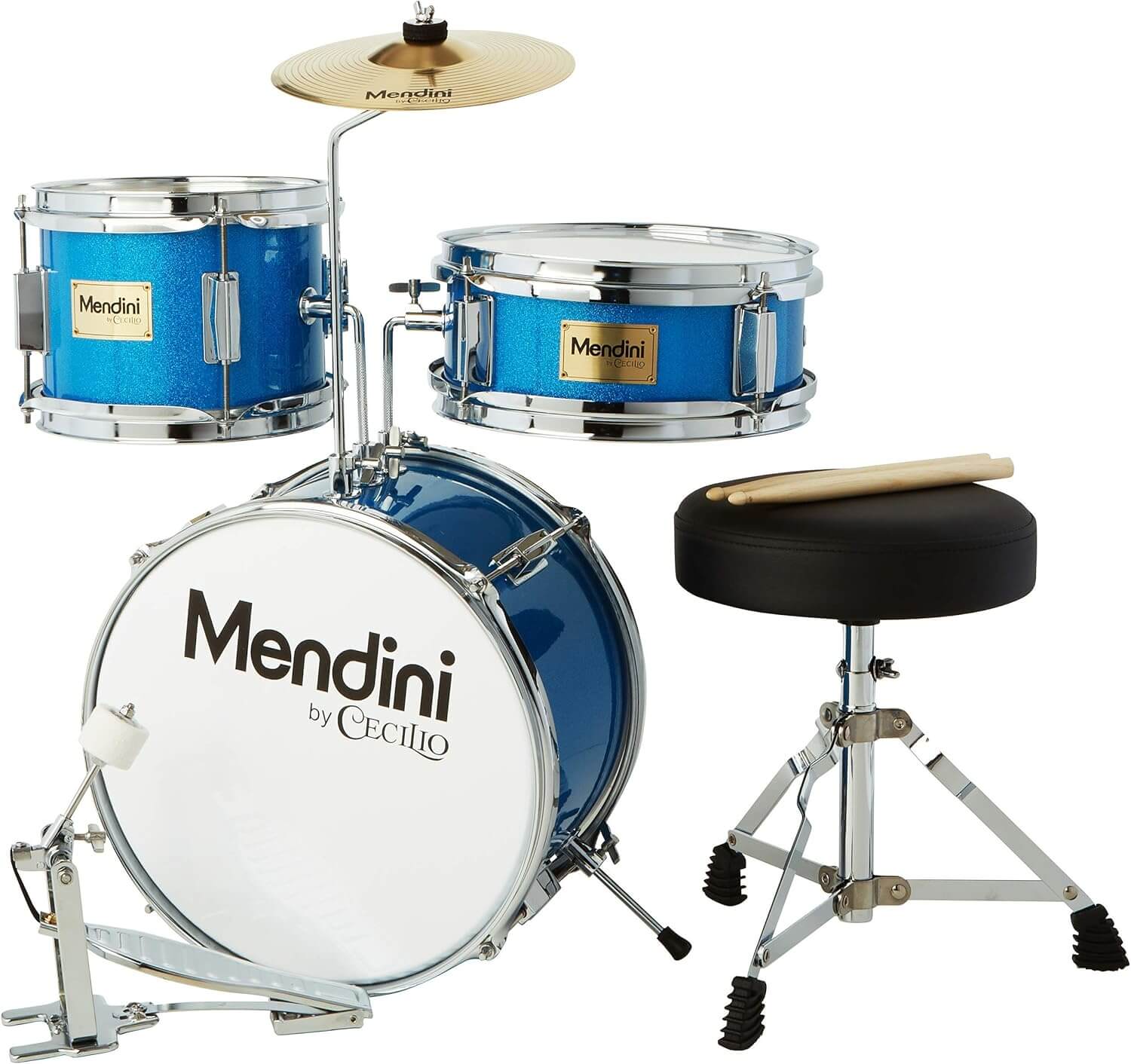 Mendini 3 Piece Kids Drum Set