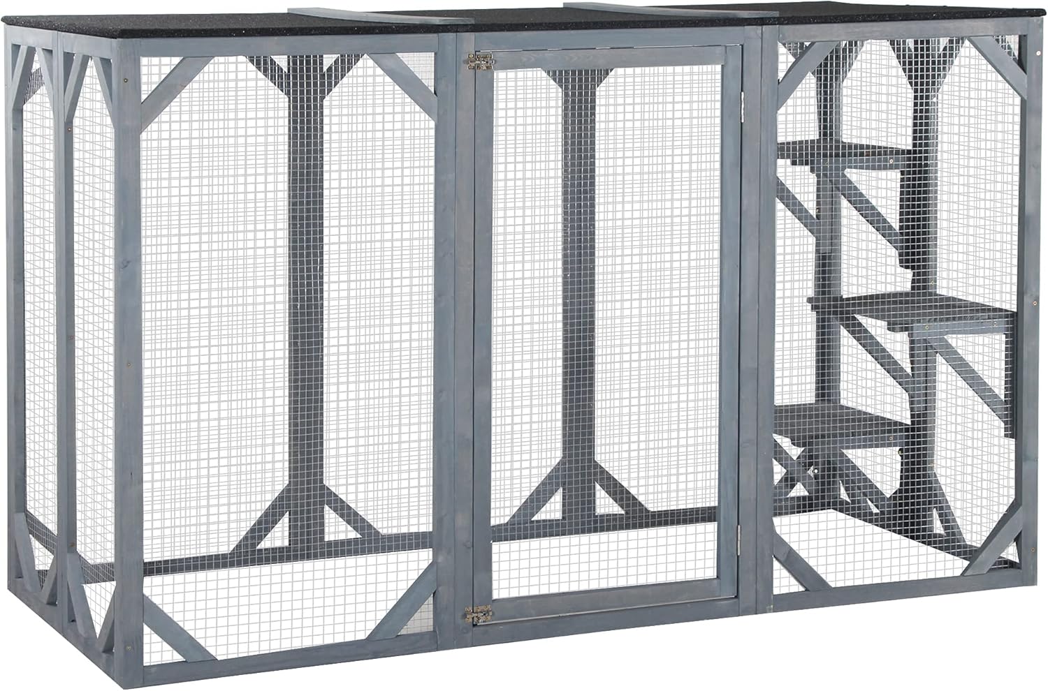 PawHut Small Multi Level Platforms Cat Cage