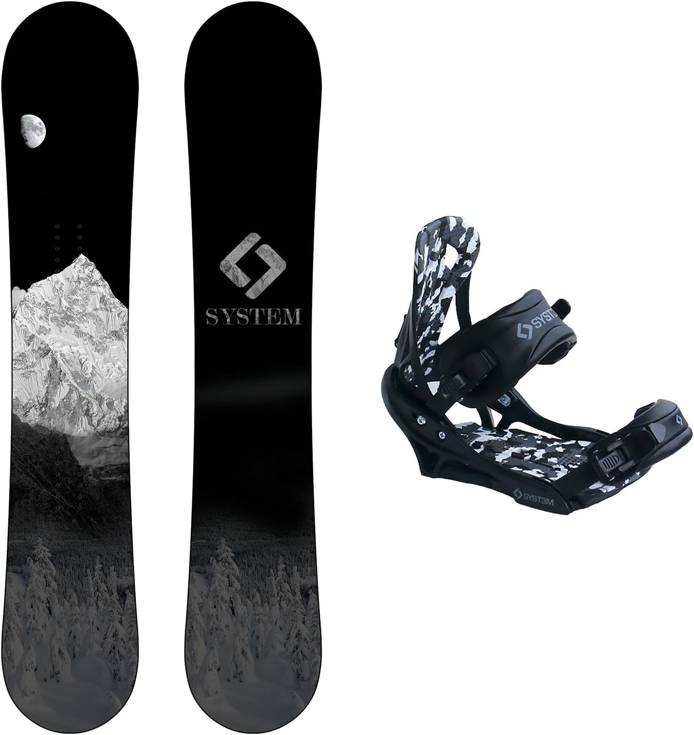 System MTN Mens Snowboard Package