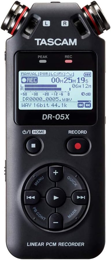 Tascam DR 05X Portable Audio Recorder
