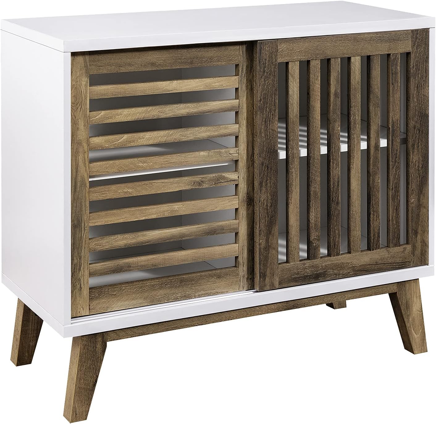 Top 5 Best Record Cabinets Walker Edison Mid Century Modern Buffet Entryway Cabinet