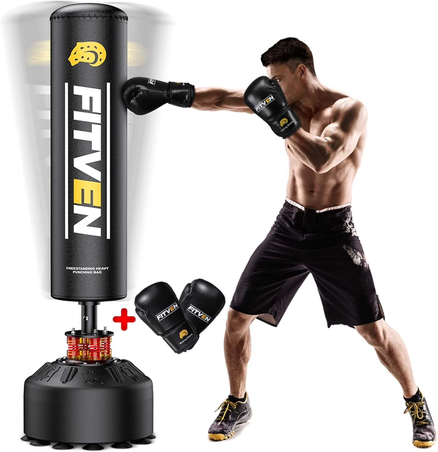 FITVEN Freestanding Punching Bag