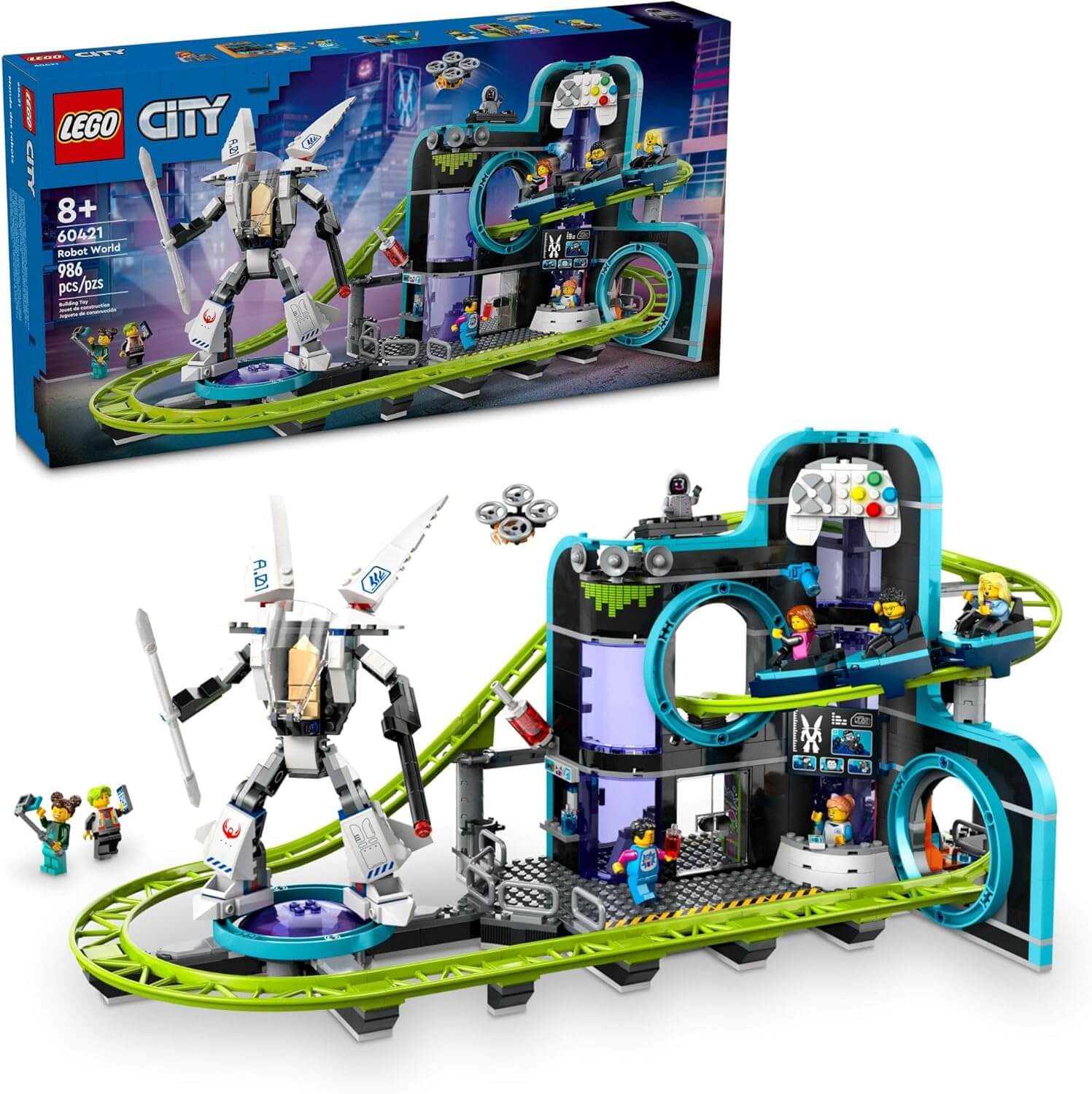 LEGO City Robot World Roller Coaster Building Set