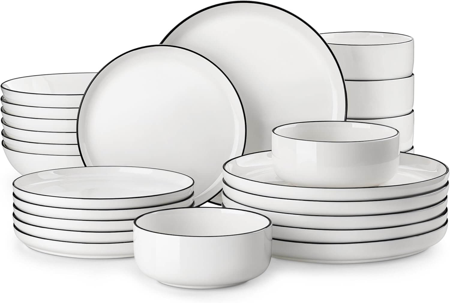 Malacasa Plates and Bowls Sets