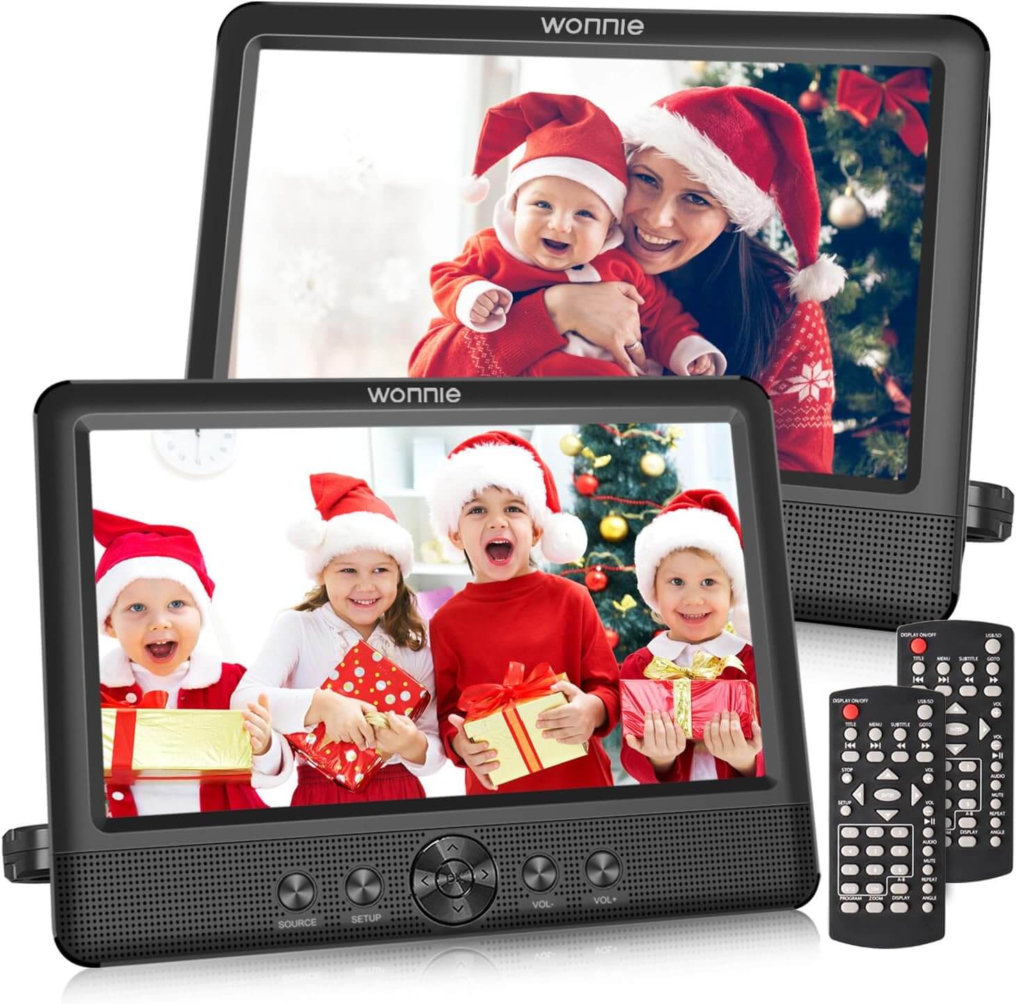 WONNIE 10.5 Inch Two Car DVD Players