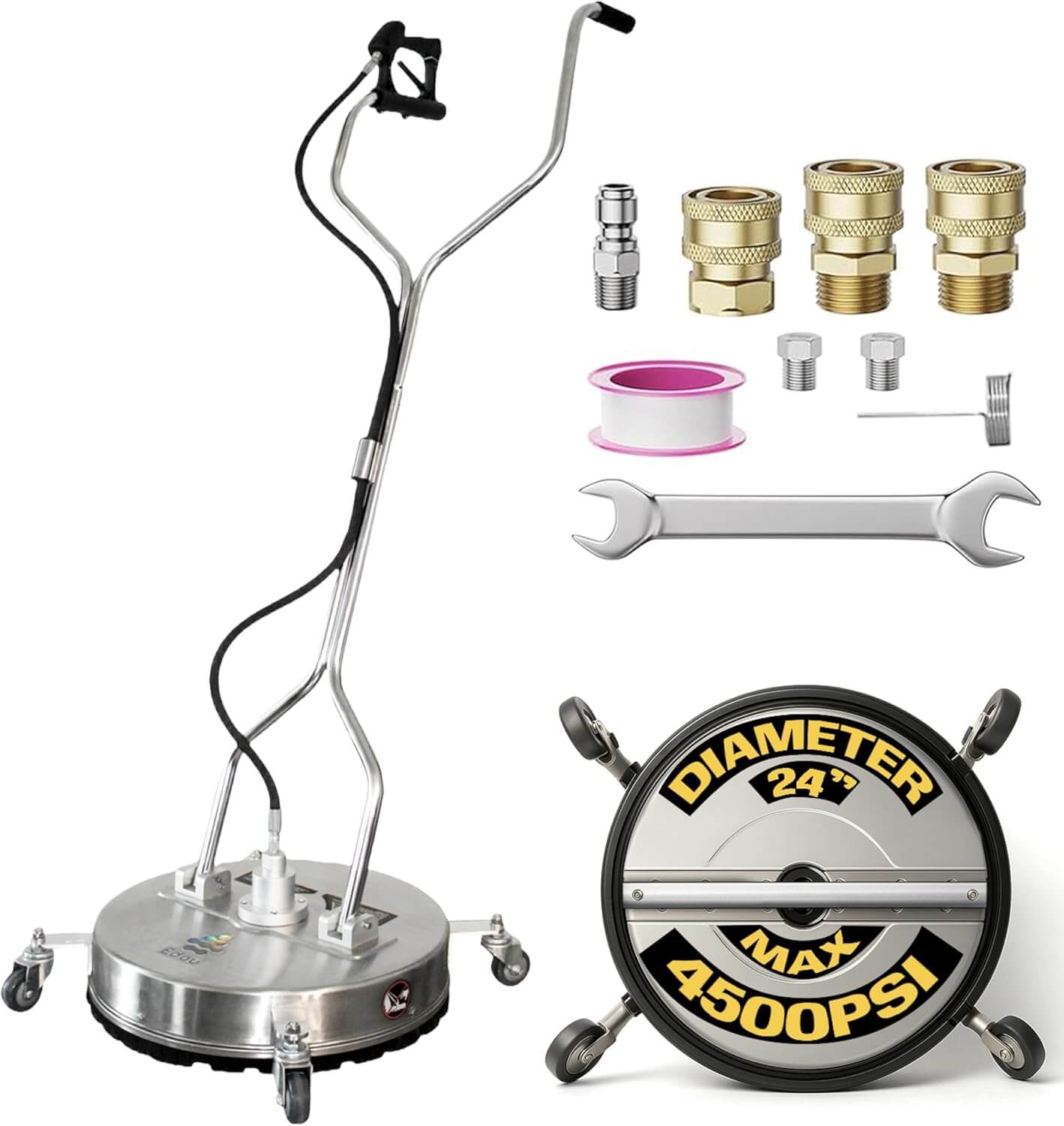 EDOU Dual 24 Pressure Washer Surface Cleaner