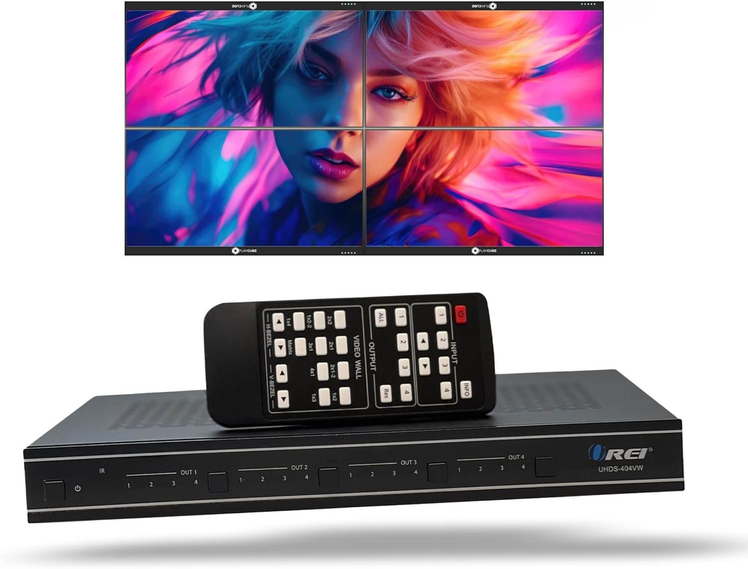 OREI 4K 4x4 Seamless HDMI Matrix Switch