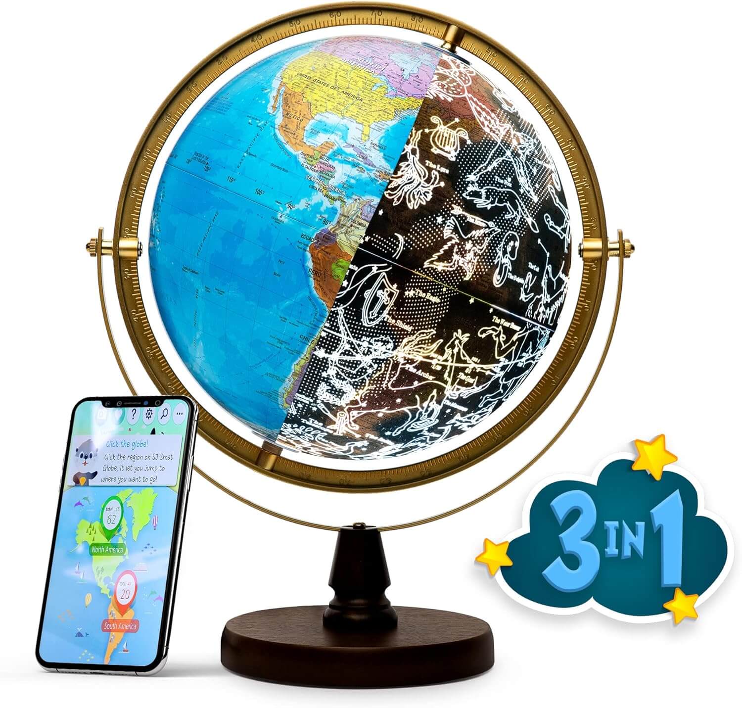SJSMARTGLOBE with Interactive APP LED