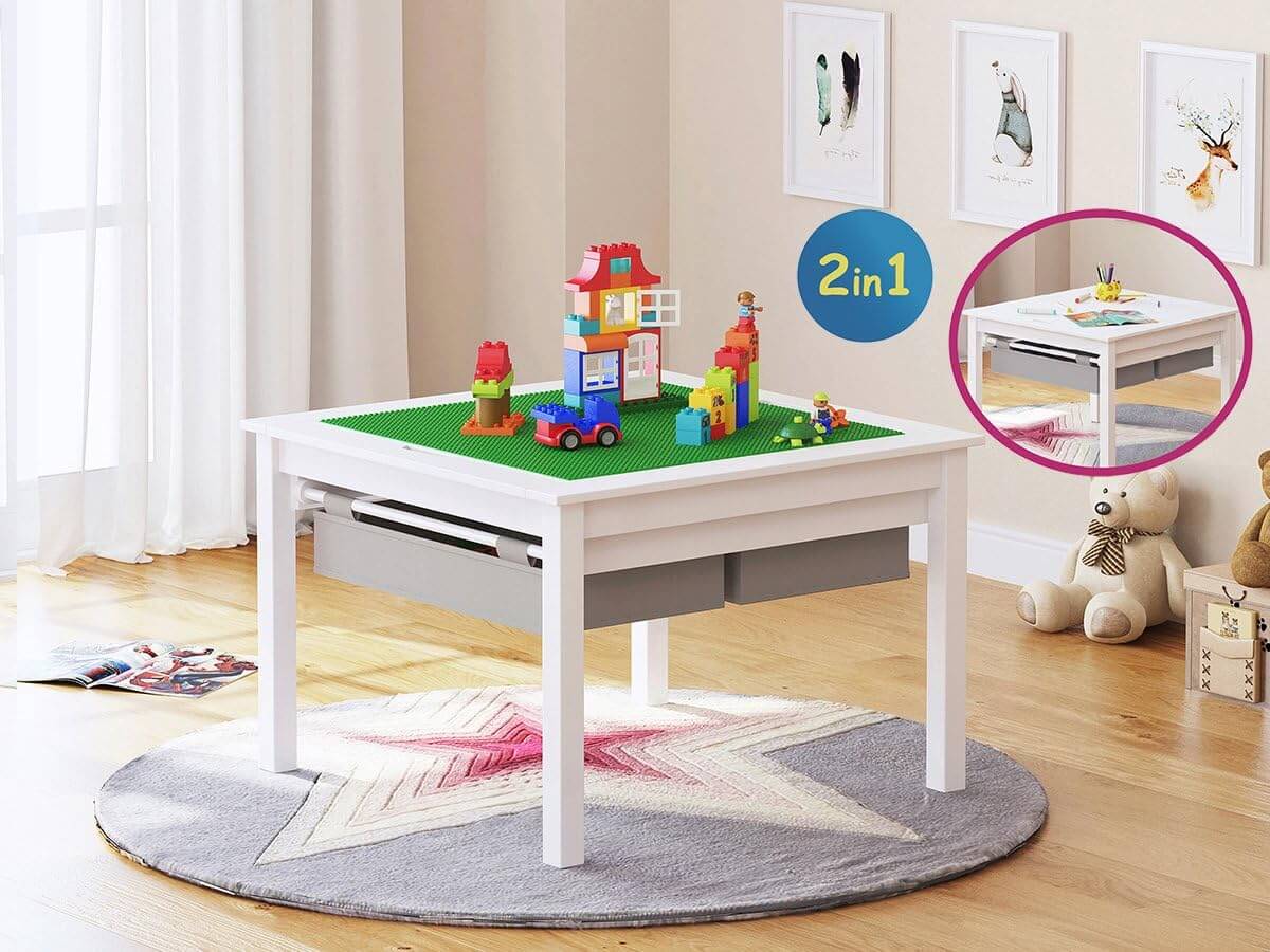 Top 5 Best Lego Tables UTEX 2 in 1 Kids Construction Play Table