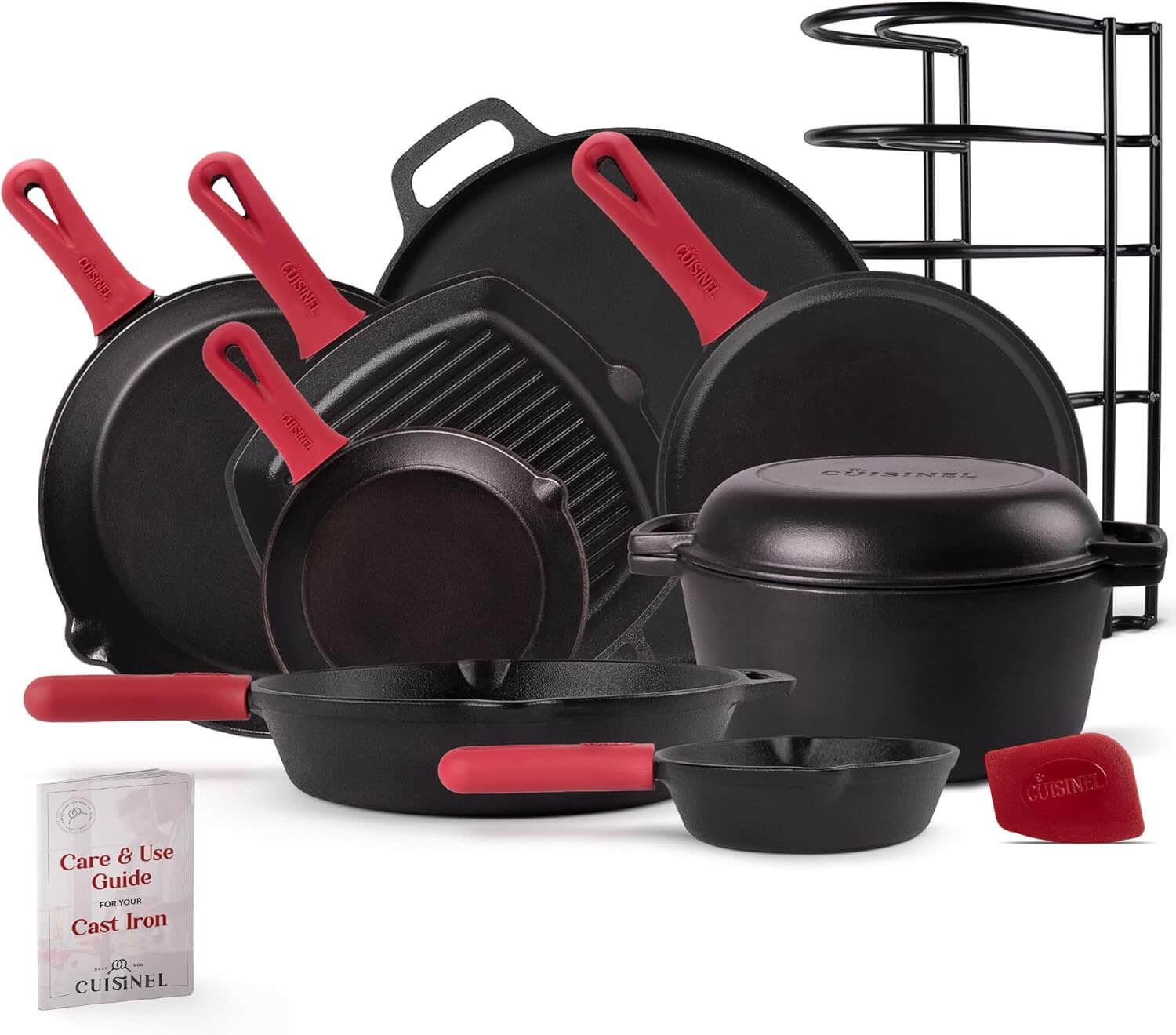 Cuisinel Cast Iron Cookware 18 Piece Set 1