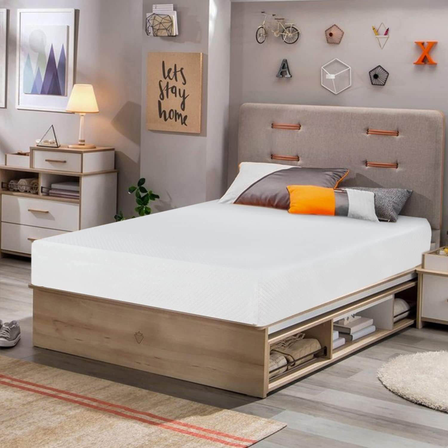 FDW 8 Inch Twin Mattress Medium Firm