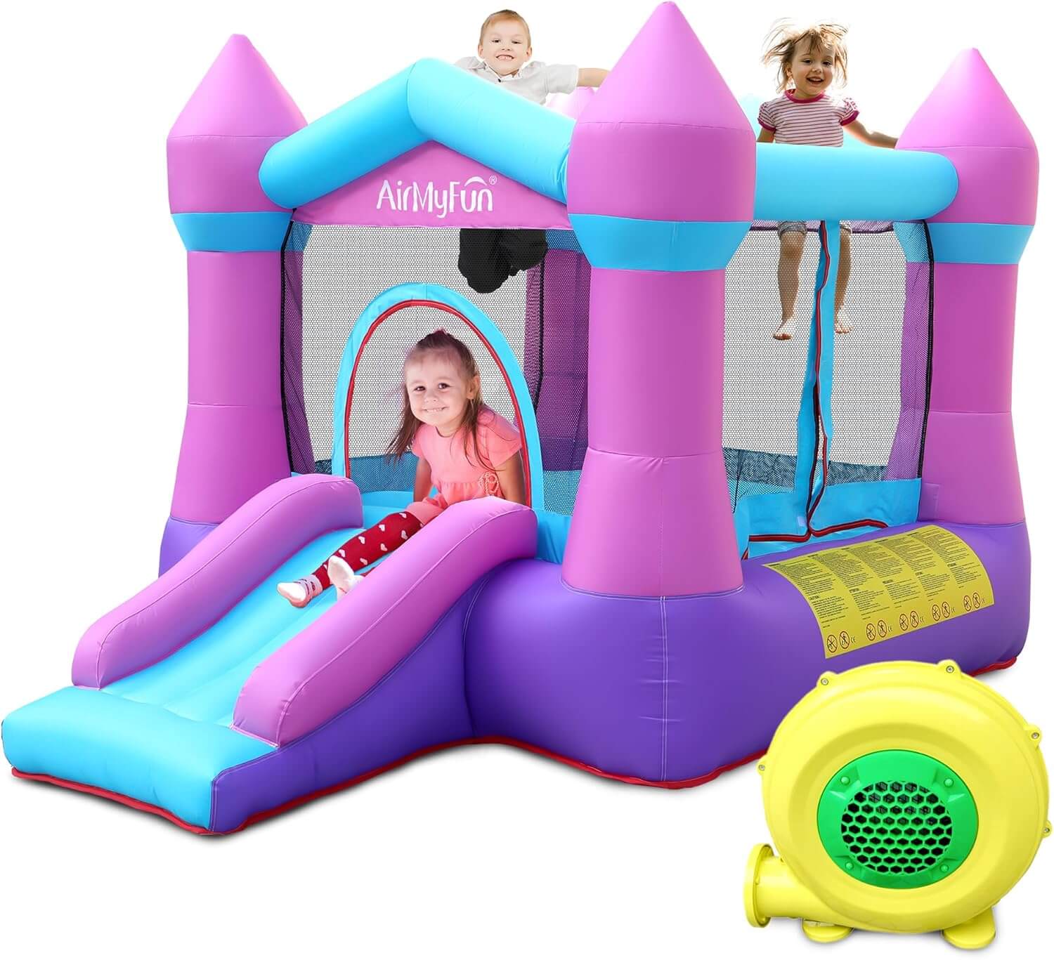 AirMyFun Pink Inflatable Toddler Bounce House