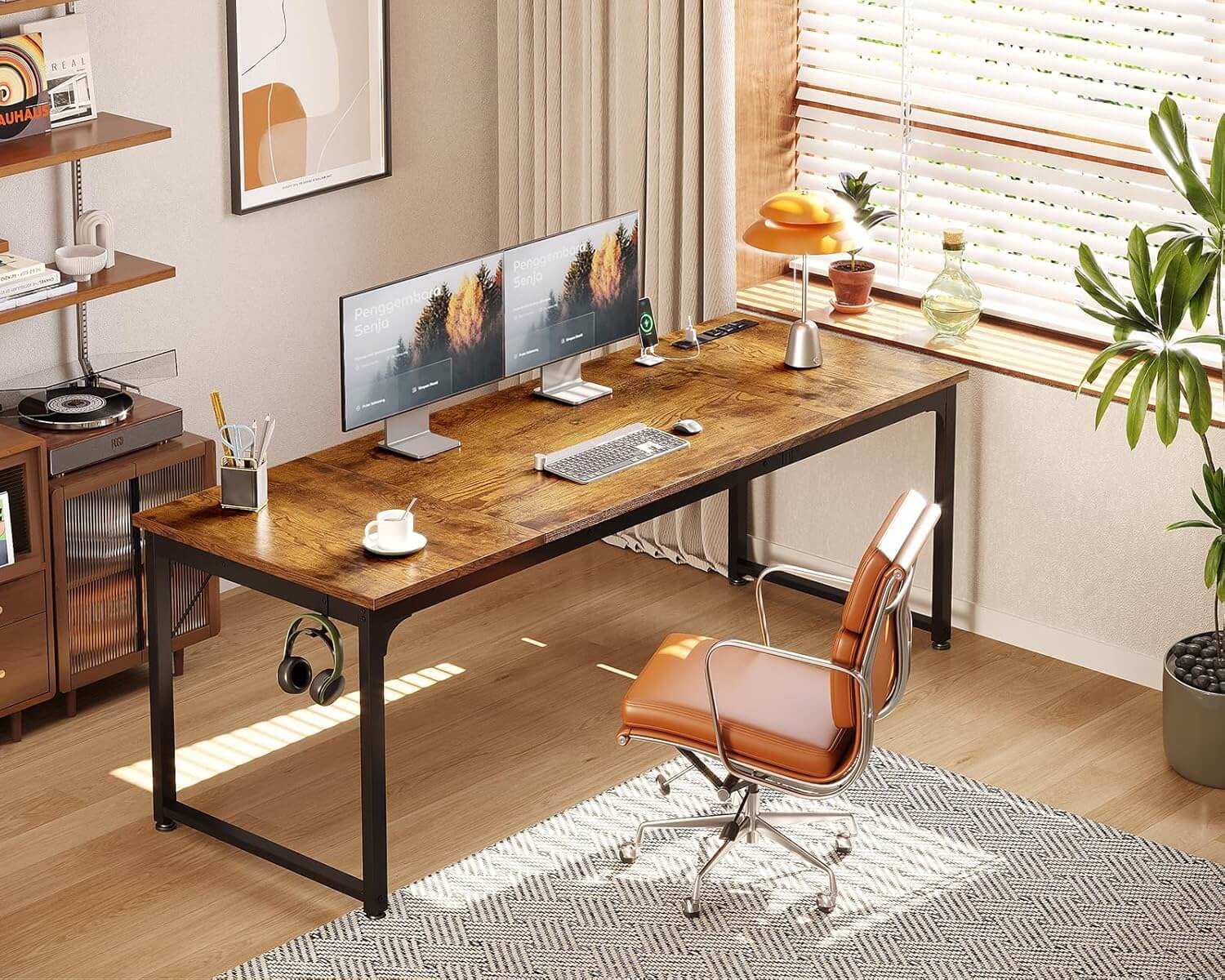 Coleshome 71 Inch Computer Desk