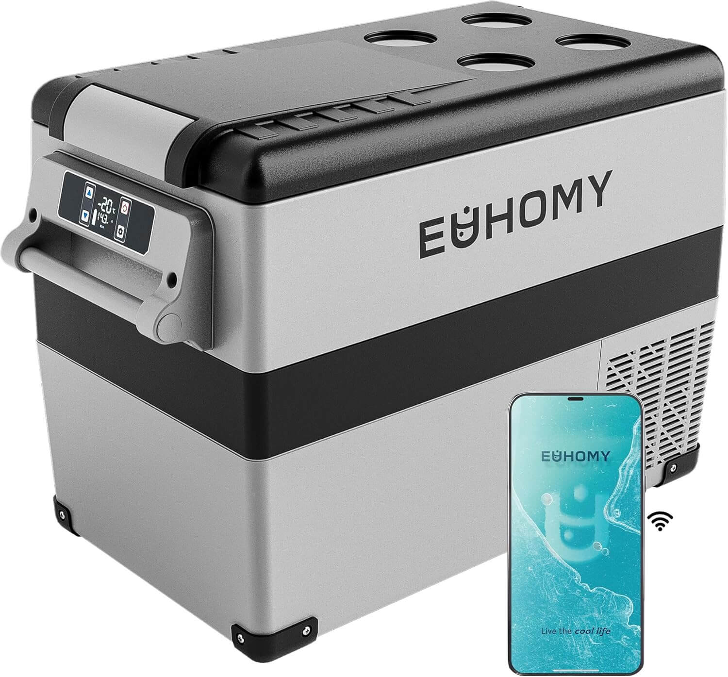Top 5 Best Portable Freezers Euhomy 12 Volt Refrigerator 48 Quarts Electric Cooler