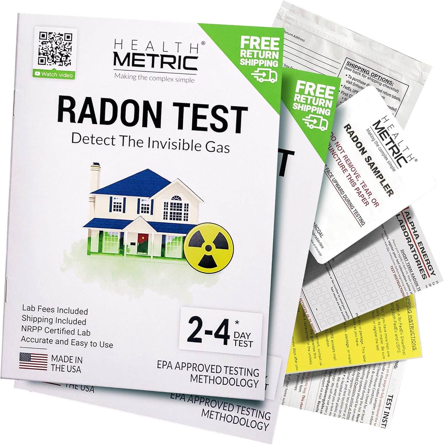 Health Metric Radon Test Kit for Home