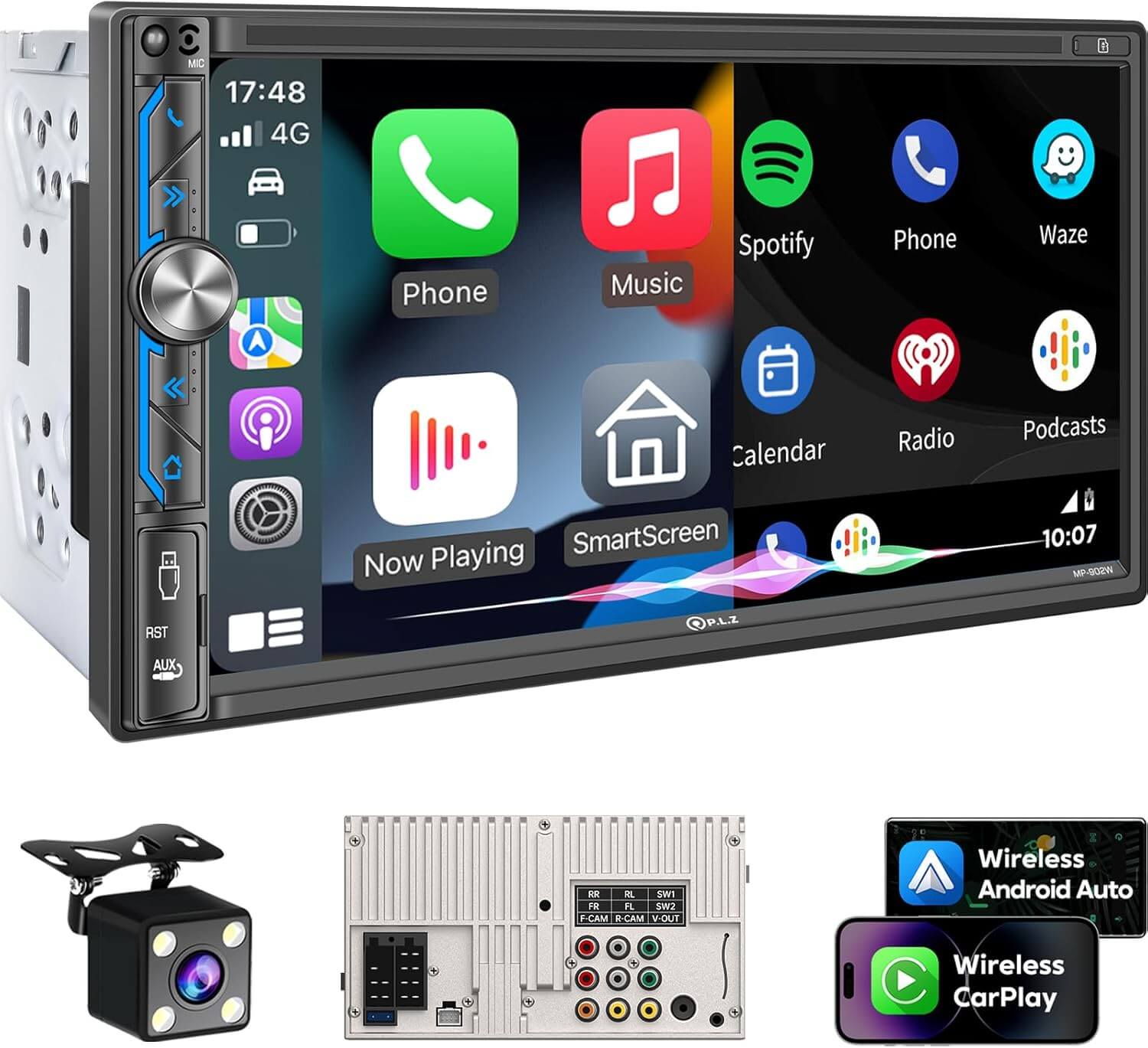 Top 5 Best Double Din Car Stereos PLZ 7 Wireless Double Din Car Stereo