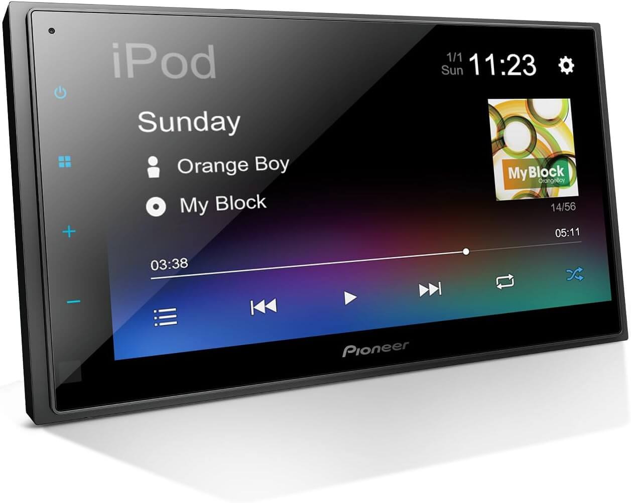 Top 5 Best Double Din Car Stereos Pioneer DMH 130BT 6.8 Resistive Touchscreen