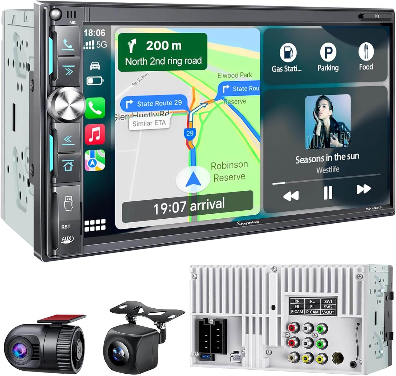Top 5 Best Double Din Car Stereos QLED Double Din Car Stereo with Dash Cam