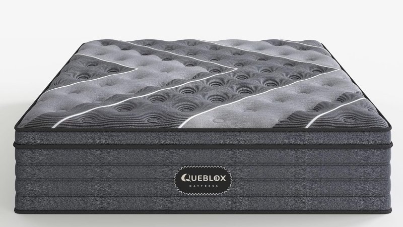 Queblox 12 Inch Queen Hybrid Mattress in a Box