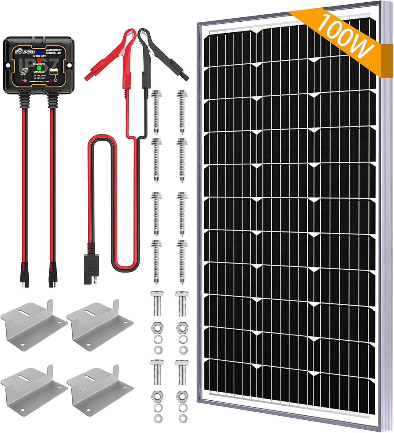 SOLPERK 100W Solar Battery Charger