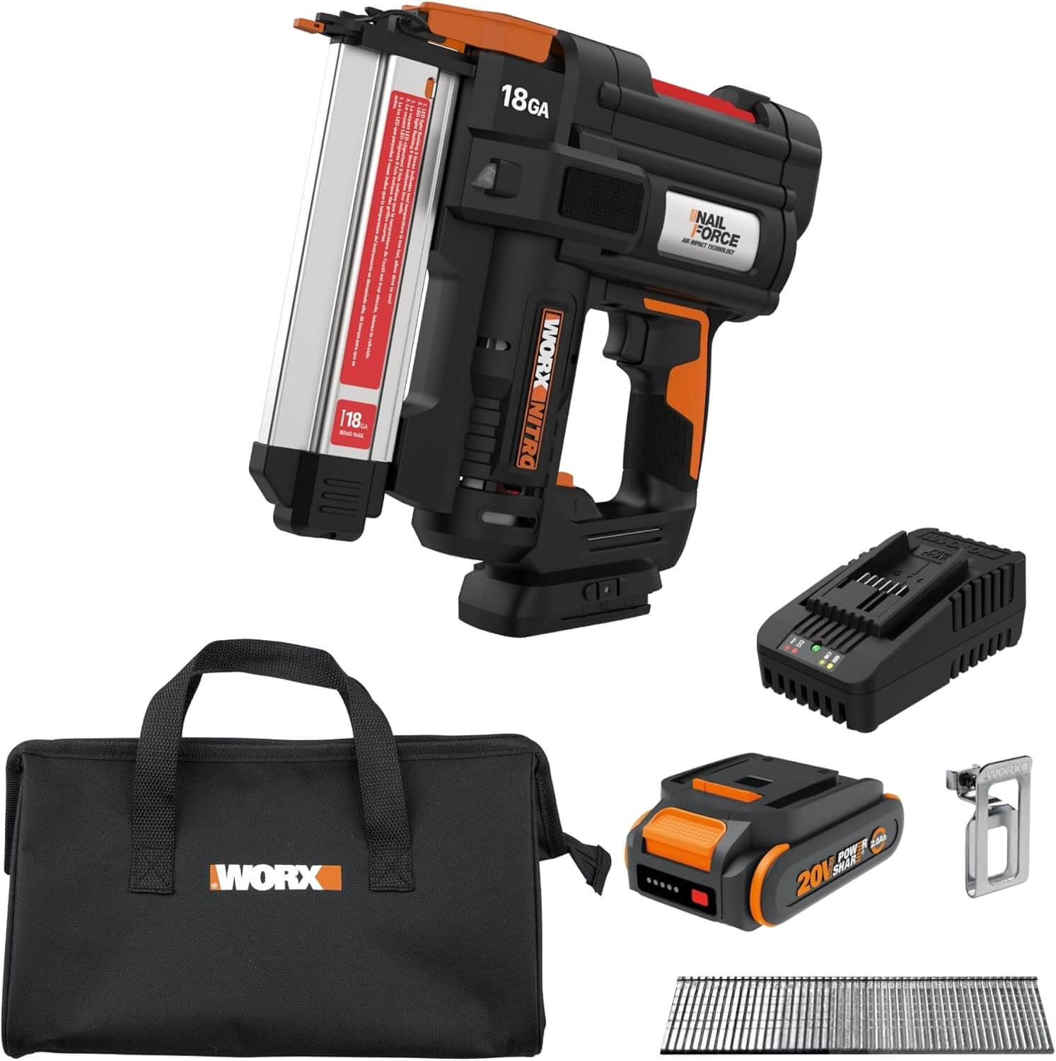 Worx Nitro 20V 18GA Cordless Brad Nailer