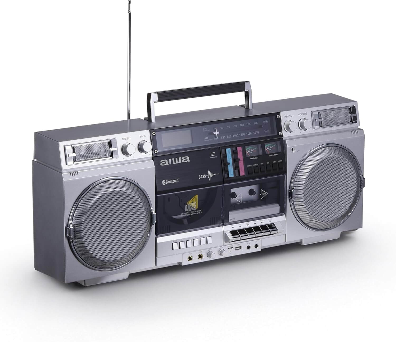 Top 5 Best Vintage Boomboxes aiwa Retro Boombox CD Player with Cassette Recording