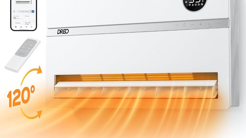 Dreo WH719S Smart Wall Electric Space Heater for Bedroom