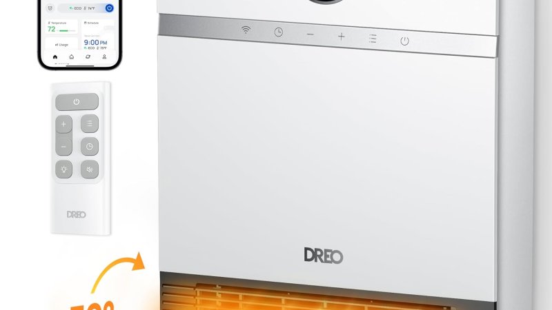 Dreo Smart Wall Heater IP24 Electric PTC Space Heaters