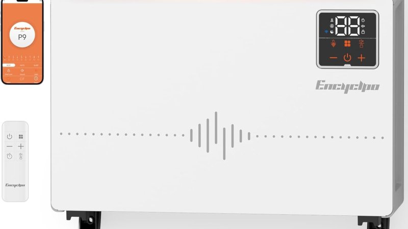 Encyclpo Smart Wall Heater with Wireless and Remote Control