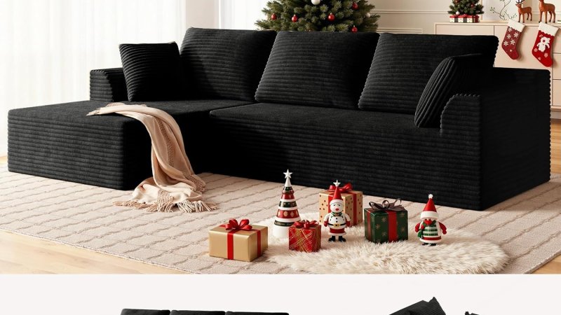 Korser 108 inch Sectional Couches Modular Sectional Sofa with L-Shape Chaise