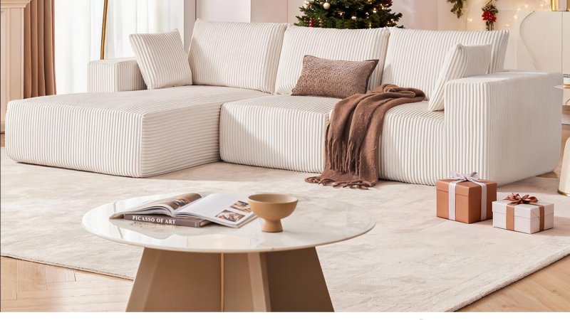 Weture 108 inch Modular Sectional Sofa Cloud Sectional Couch with Deep Seat