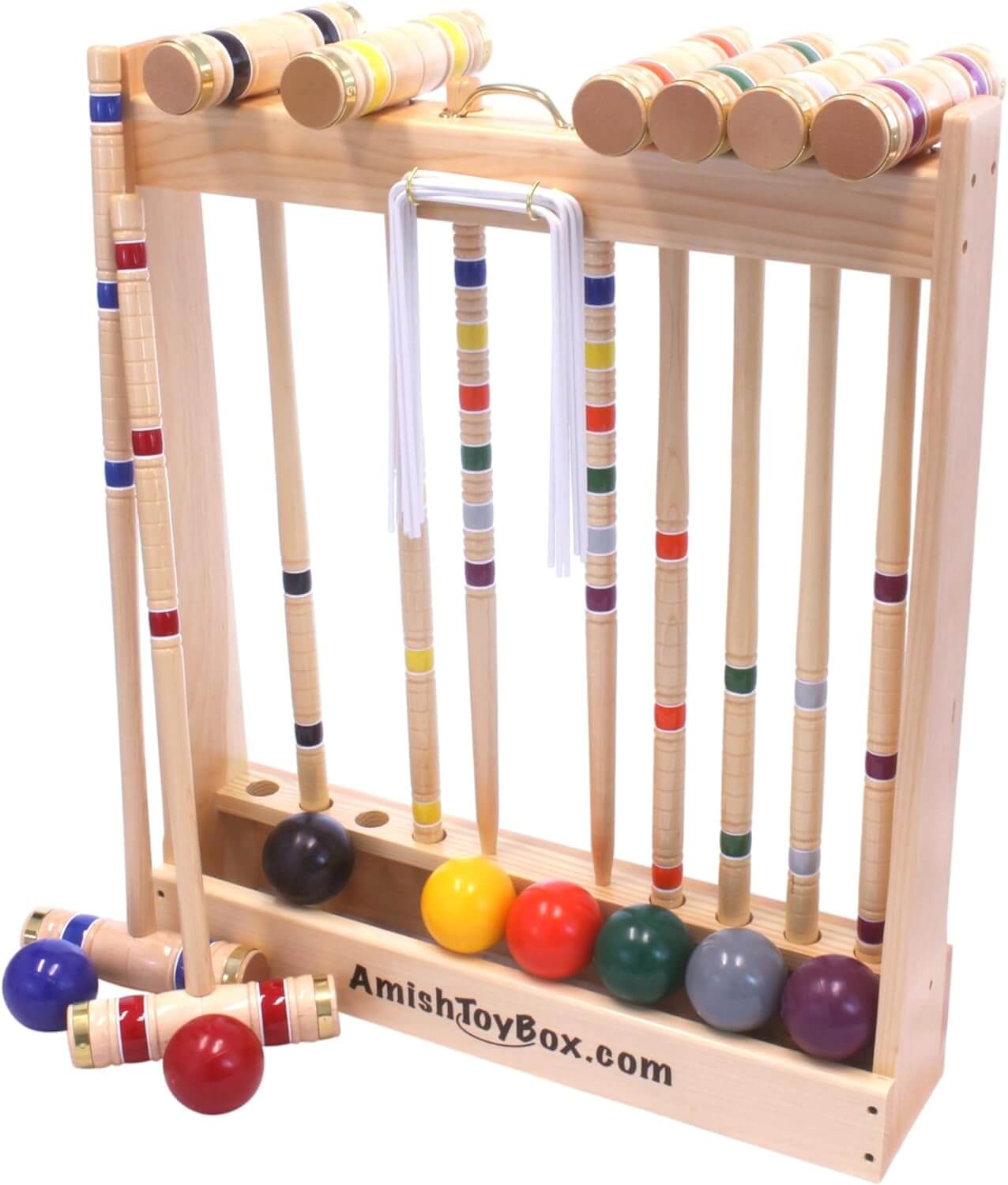 AmishToyBox.com Deluxe Croquet Game Set