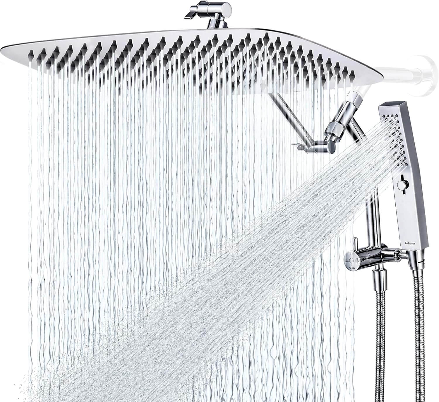 G Promise All Metal 16 Inch Shower Head