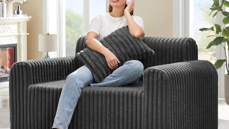 Hobestluk Couch Sofa 2-Seater Foam Sofa Loveseat