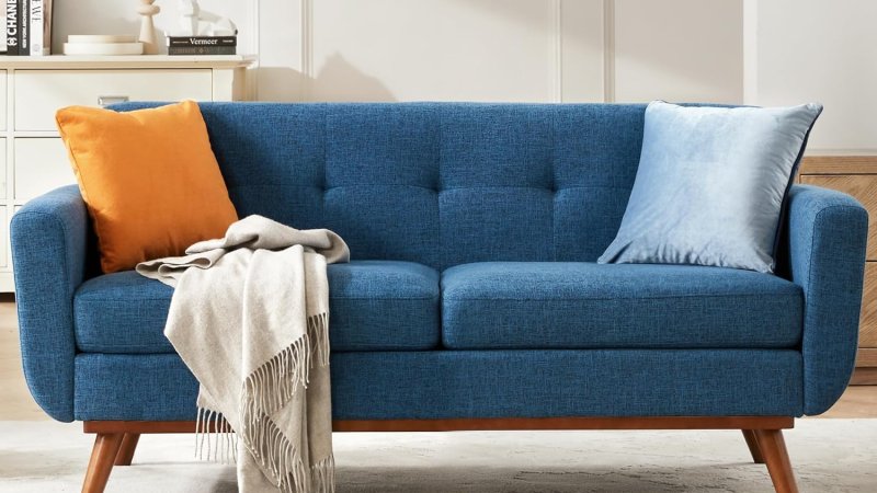 Kingfun 65.2 inch W Loveseat Sofa