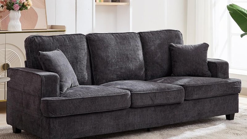 Korser 89 inch Cloud Couch Sofa in Chenile