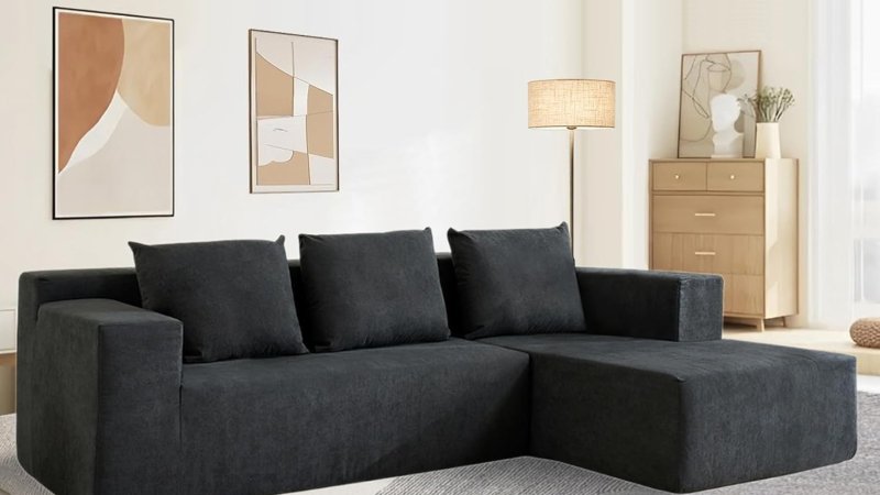 Nigoone 103 inch Boneless Sectional Couch