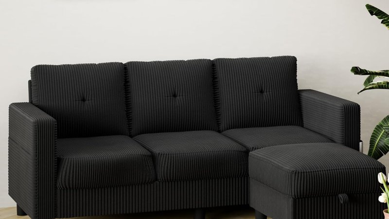 Shintenchi 76 inch Modern Upholstered Sectional Sofa
