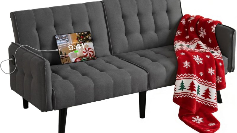 TYBOATLE 65 inch Convertible Futon Sofa Bed