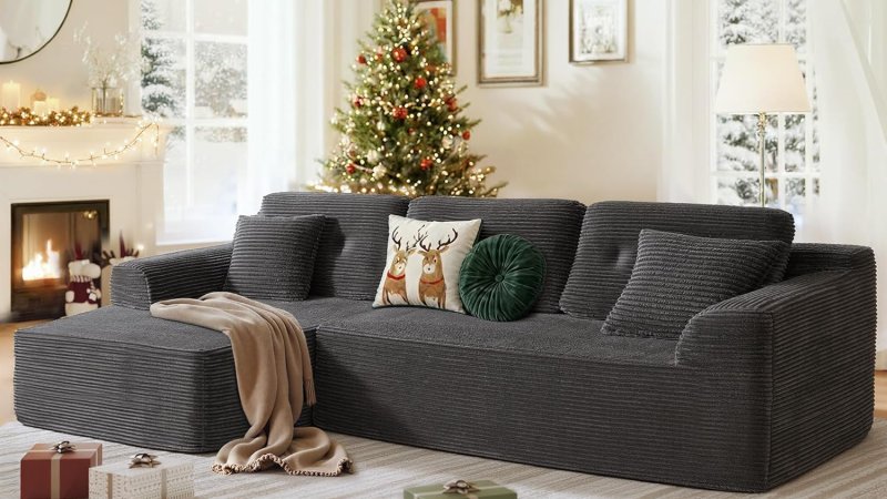 VASAGLE 108.3 Inches Boneless Couch