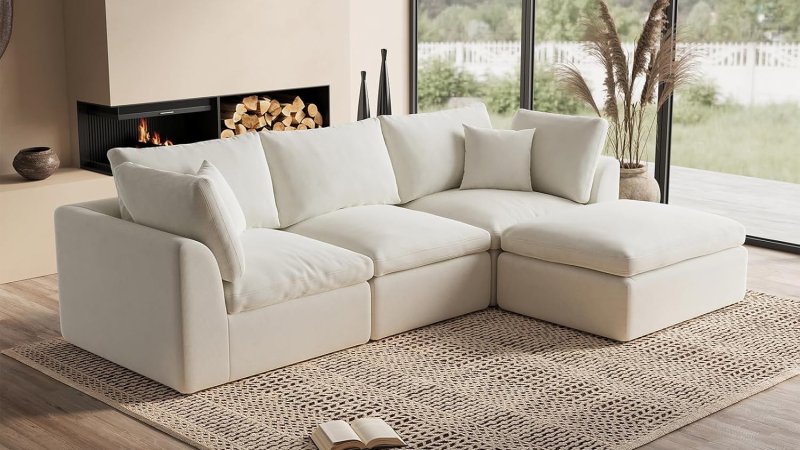 ohllob 110 inch Cloud Sectional Couches