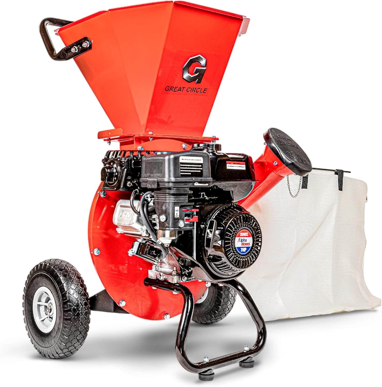 GreatCircleUSA Wood Chipper Shredder Mulcher